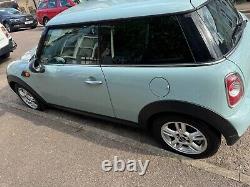 2012 Mini 1.6 Cooper D 3 Door Hatchback In Ice Blue 45000 milage