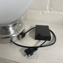 Classic Mini Cooper Laurel Wreath Mini Gas Pump Globe Alloy LED Lamp USB Powered