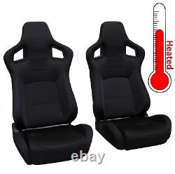 Heated Bucket Style Seats with Black Stitch for BMW Mini Cooper One S