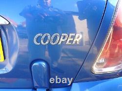 MINI COOPER 1.6 i convertable 2005 black mohair electric hood mettallic blue