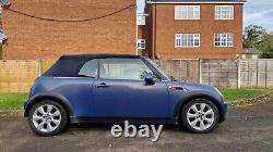 Mini Cooper 1.6 Blue Convertible 2005, 12 Months Mot