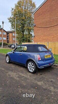 Mini Cooper 1.6 Blue Convertible 2005, 12 Months Mot