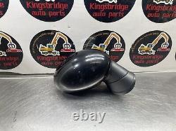 Mini Cooper R56 Drivers Front Electric Power Fold Wing Mirror / Black / 2007