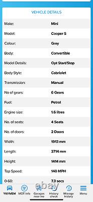 Mini Cooper S Convertible R57 2011 Needs Repair