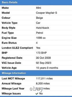 Mini Cooper S Mayfair 50th Anniversary Edition