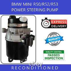 Reconditioned Mini One Cooper S R50 R52 R53 Power Steering Pump & Rebate £25